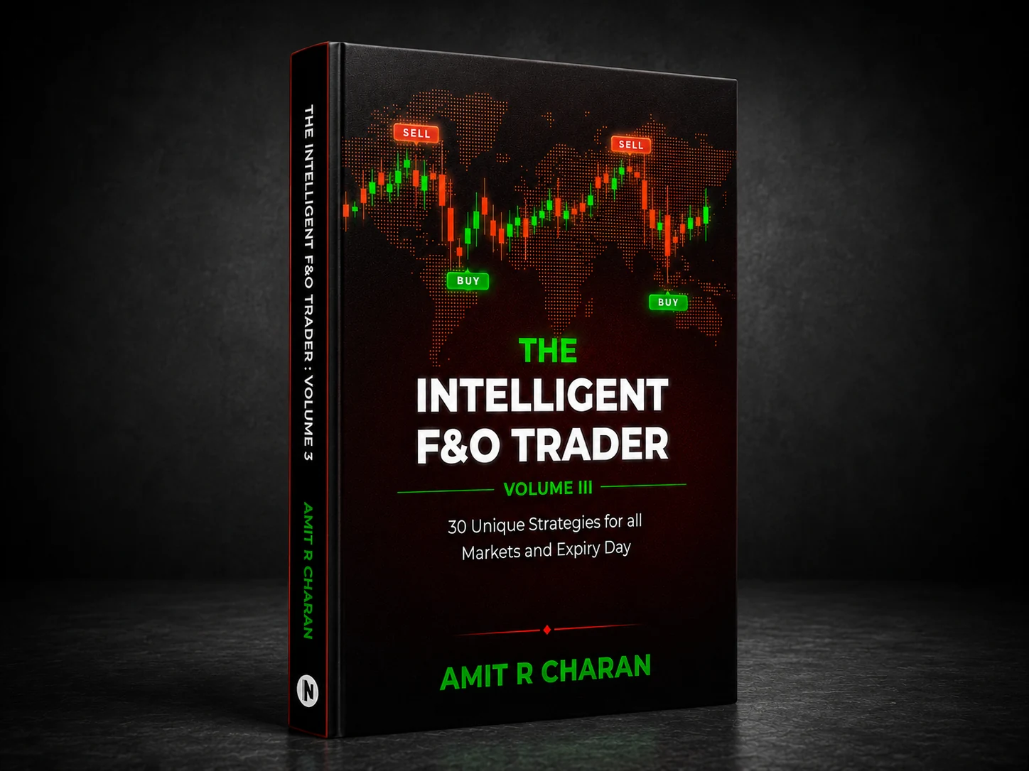 The Intelligent F&O Trader Volume III standing book mockup